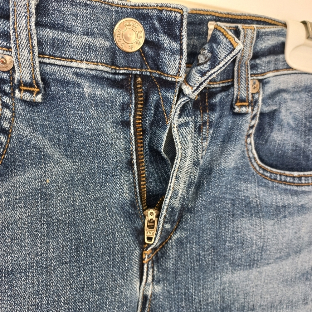 Rag & Bone Women's Mid-Rise Blue Distressed Skinny Jeans Size 25 US - Picture 7 of 16